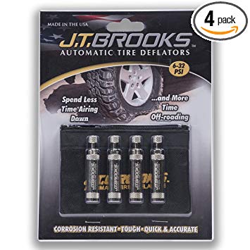 J.T. Brooks ATD4 Nickel Automatic Tire Deflator, Set of 4 (EA)