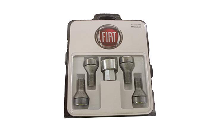 GENUINE FIAT Accessories 82212399 Wheel Lock Kit for Fiat 500/500C
