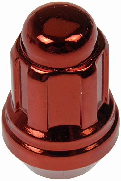 Dorman 711-235E Pack of 16 Red Wheel Nuts and 4 Lock Nuts with Key