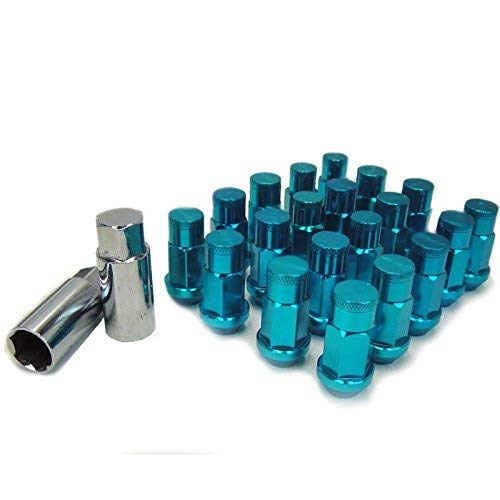 Spec-B aluminum Forged Wheel lugs M12 x 1.25mm set of 20 Turquoise color