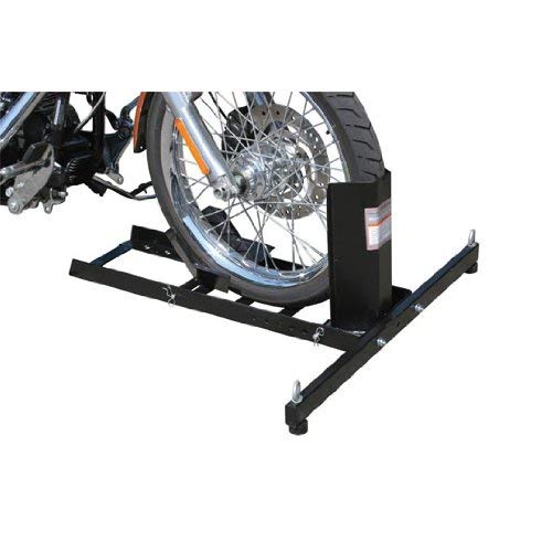 Motorcycle Wheel Chock Stand Mount Truck Trailer Floor Lift Stand Chock