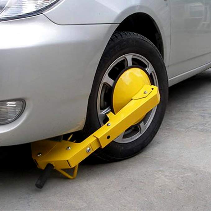 Heavy-duty Wheel Lock Clamp Boot Tire Claw Auto Car Anti Theft Lock for Golf Cart/SUV/Trailers/ATV RV (US Stock)