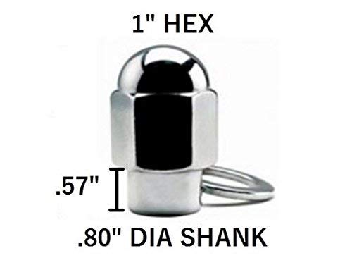 16 pcs Eagle Dually Wheel Rim Chrome Lug Nut Short Mag Shank with Washer 14x1.5