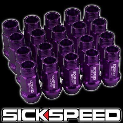20 Purple 50Mm Aluminum Extended Tuner Lug Nuts Lugs For Wheels/Rims 12X1.25 L12 for Infiniti G35