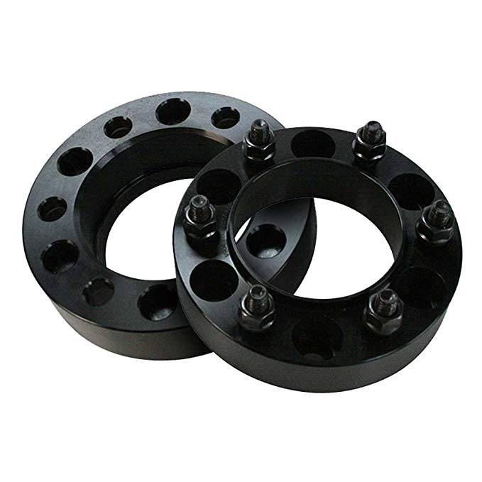 Prime Choice Auto Parts WS65506550C15IN Front or Rear Pair of Wheel Spacers 1.5 Inch Thick 6x5.5 inch Bolt Pattern