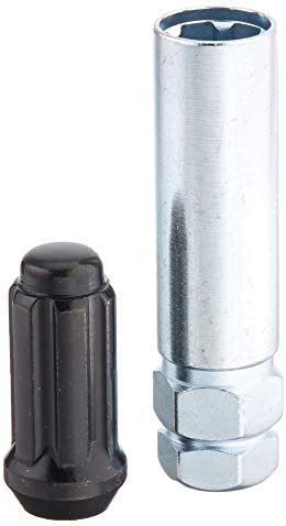 Gorilla Automotive 26104BC Black 14mm x 2.00 Thread Size Small Diameter Duplex Acorn Chrome 6 Lug Kit