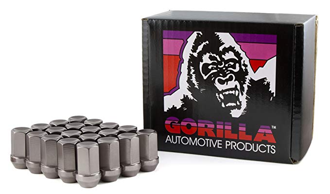 Gorilla Automotive 44138Ti-20 Titanium 12mm x 1.50 Thread Size Aluminum Closed End Racing Lug Nut, (Pack of 20)